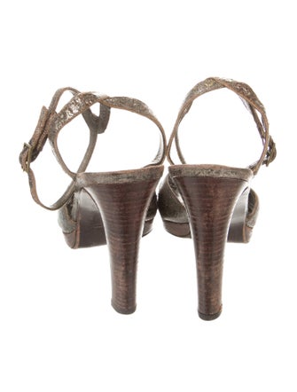 Stuart Weitzman Leather Slingback Sandals