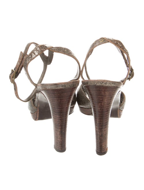 Stuart Weitzman Leather Slingback Sandals