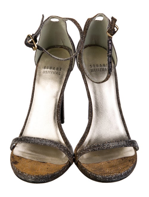 Stuart Weitzman Glitter Glitter Accents Sandals
