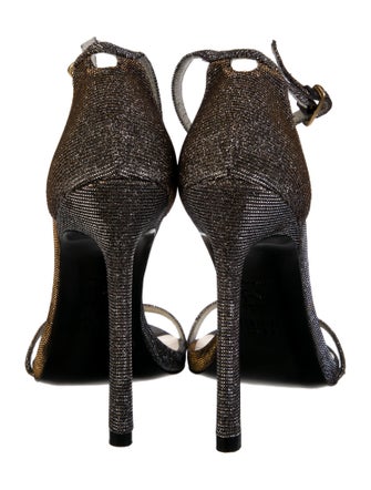 Stuart Weitzman Glitter Glitter Accents Sandals