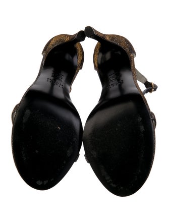 Stuart Weitzman Glitter Glitter Accents Sandals