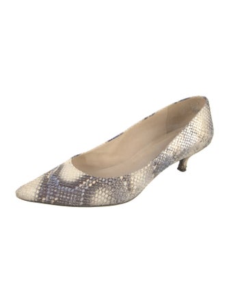 Stuart Weitzman Snakeskin Animal Print Pumps
