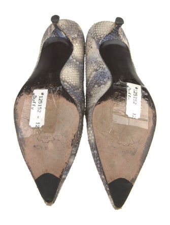 Stuart Weitzman Snakeskin Animal Print Pumps