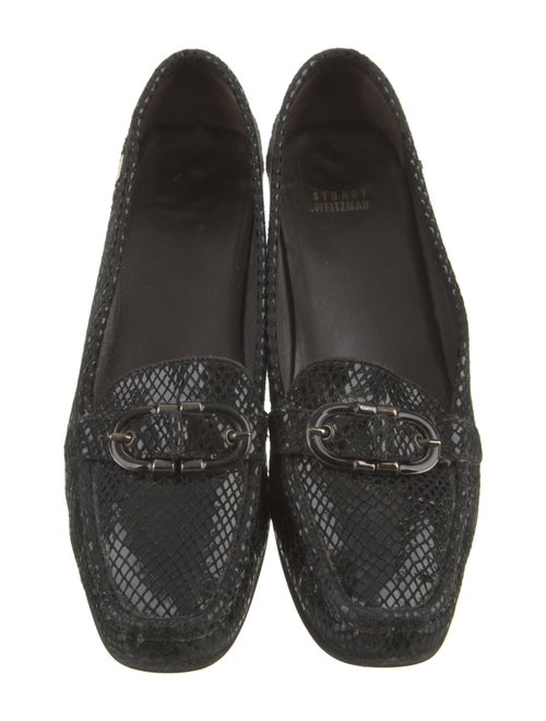 Stuart Weitzman Suede Studded Accents Loafers
