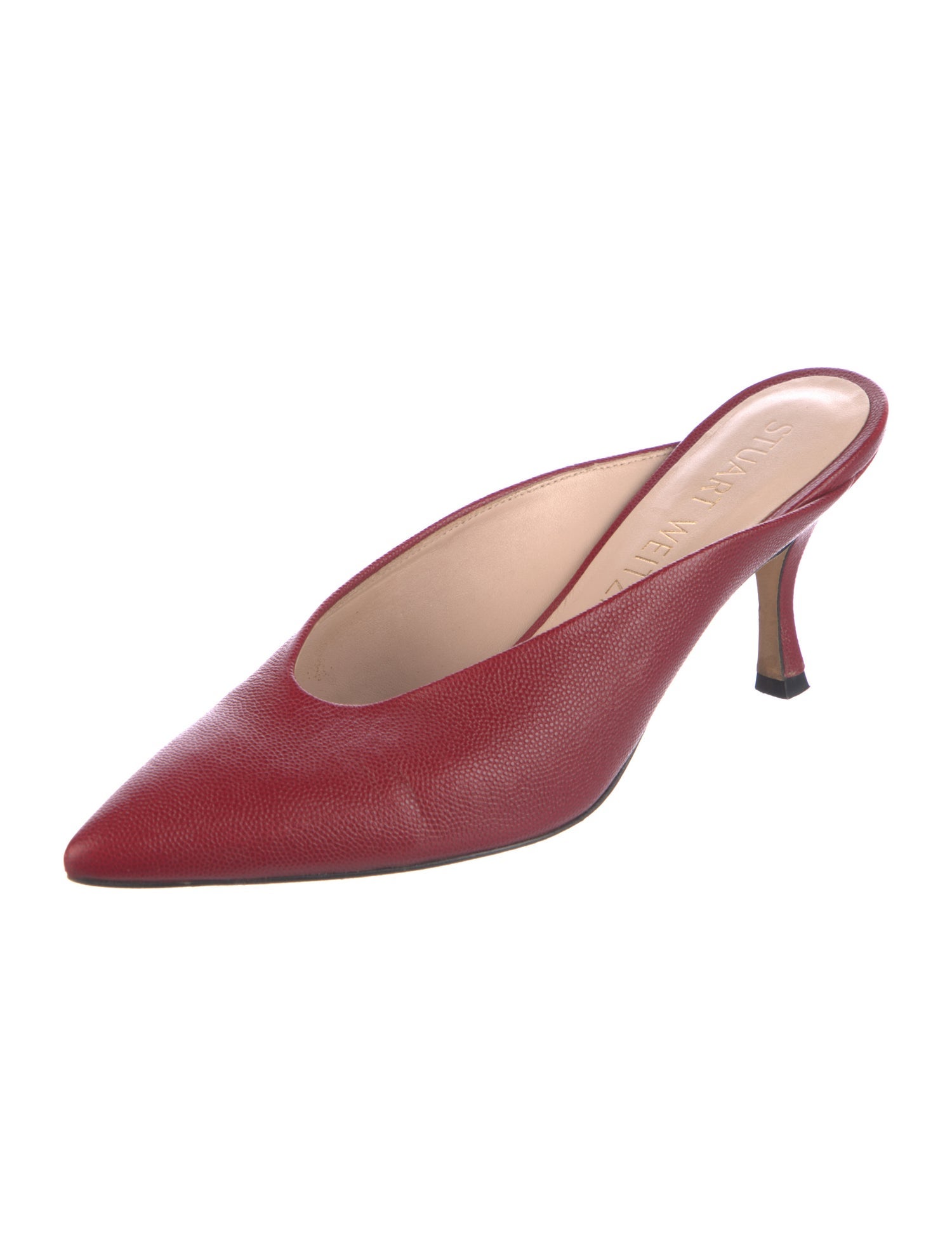 Stuart Weitzman Leather Mules