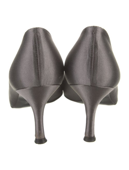 Stuart Weitzman Satin Pleated Accents Pumps