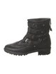 Stuart Weitzman Leather Moto Boots