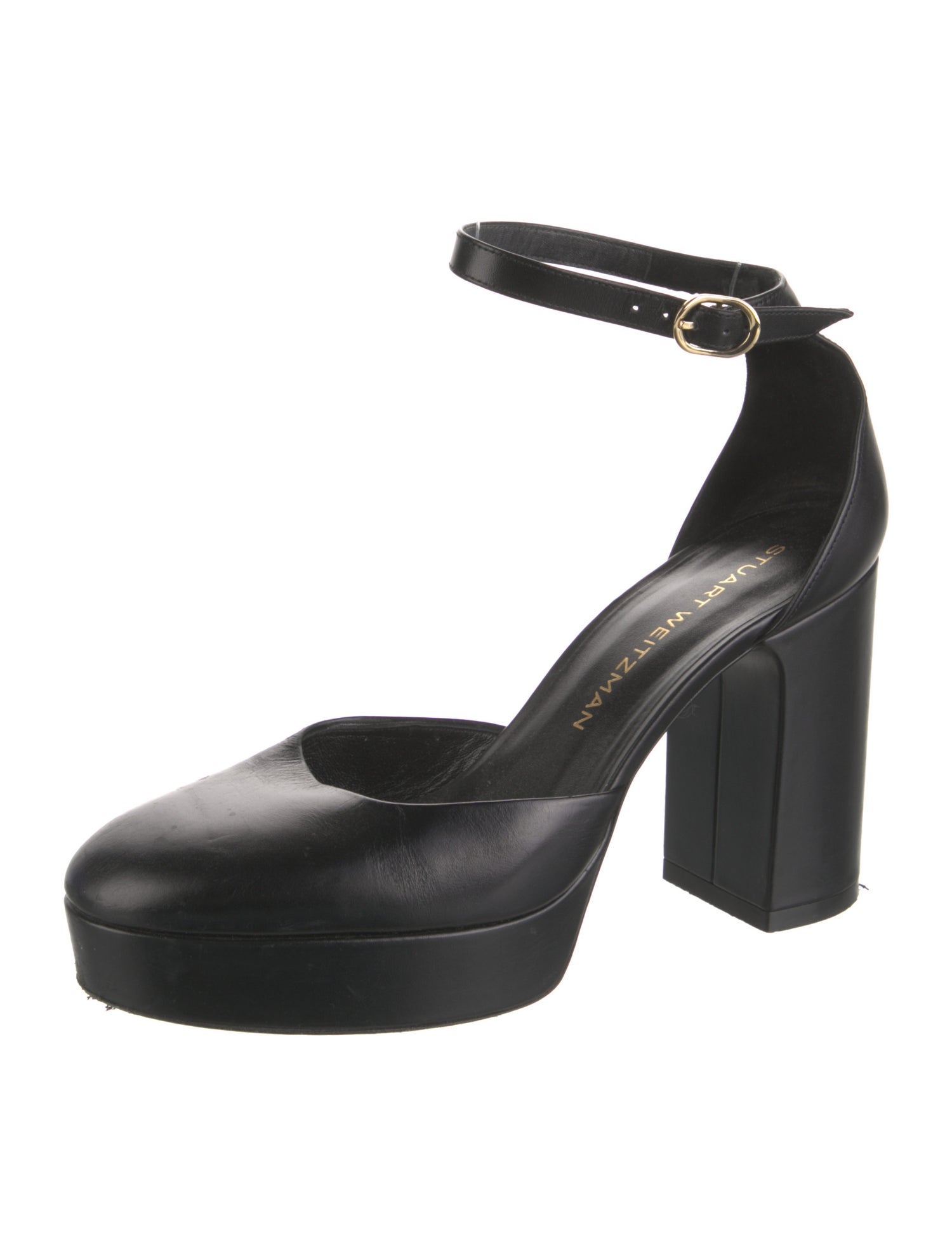Stuart Weitzman Leather D'Orsay Pumps