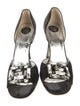 Stuart Weitzman Satin Crystal Embellishments D'Orsay Pumps