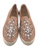 Stuart Weitzman Suede Crystal Embellishments Sneakers