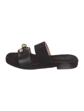 Stuart Weitzman Leather Slides