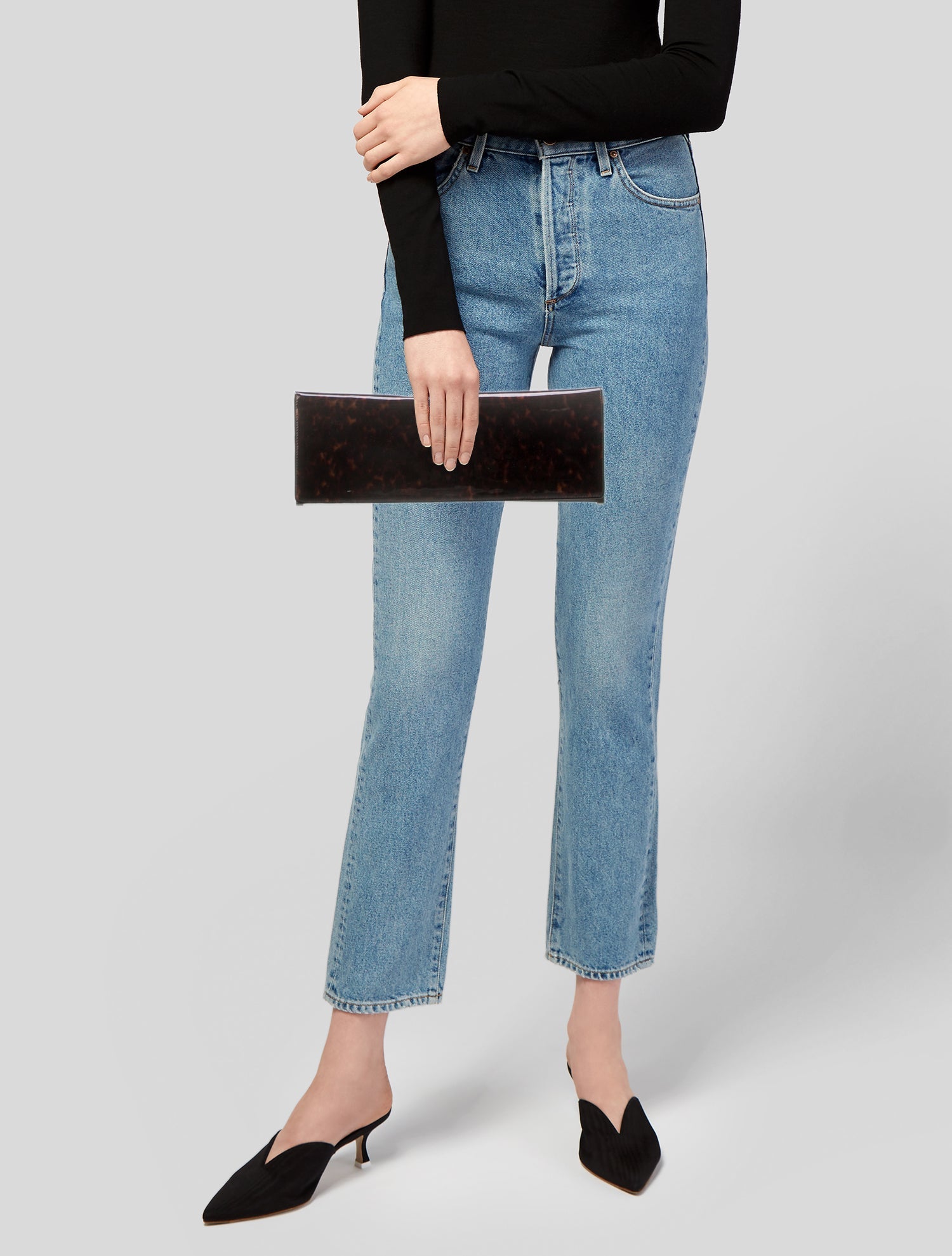 Stuart Weitzman Patent Leather Clutch