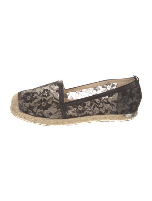 Stuart Weitzman Jute Lace Pattern Espadrilles