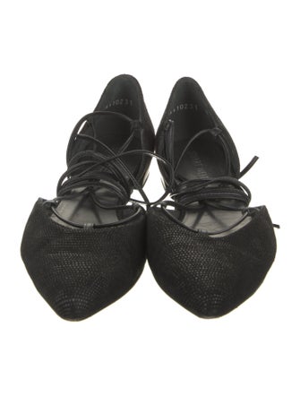 Stuart Weitzman Suede D'Orsay Flats
