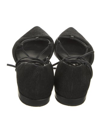 Stuart Weitzman Suede D'Orsay Flats