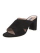 Stuart Weitzman Suede Slides