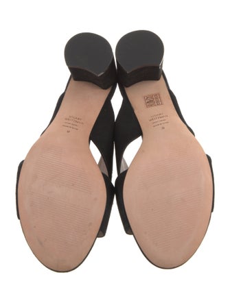Stuart Weitzman Suede Slides