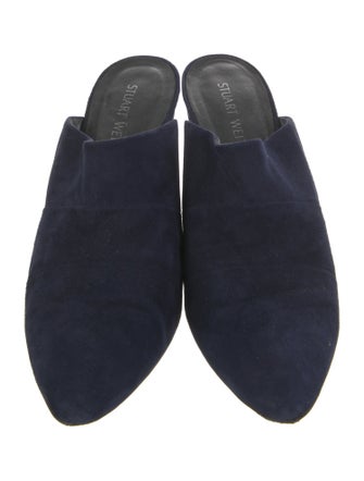 Stuart Weitzman Suede Mules