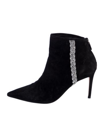 Stuart Weitzman Boots Suede Crystal Embellishments US 9 |