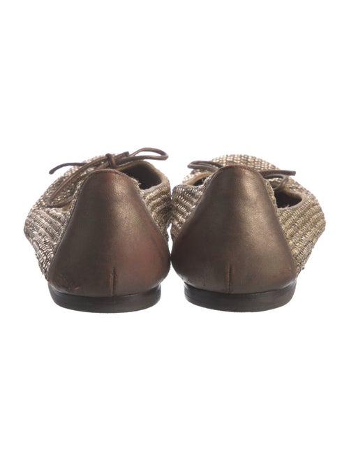 Stuart Weitzman Sequins Bow Accents Ballet Flats