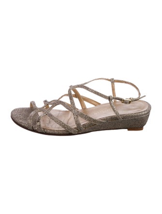 Stuart Weitzman Glitter Glitter Accents Espadrilles
