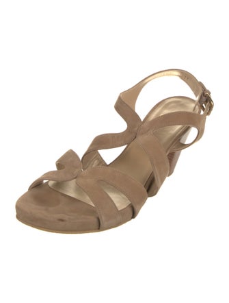 Stuart Weitzman Suede Slingback Sandals