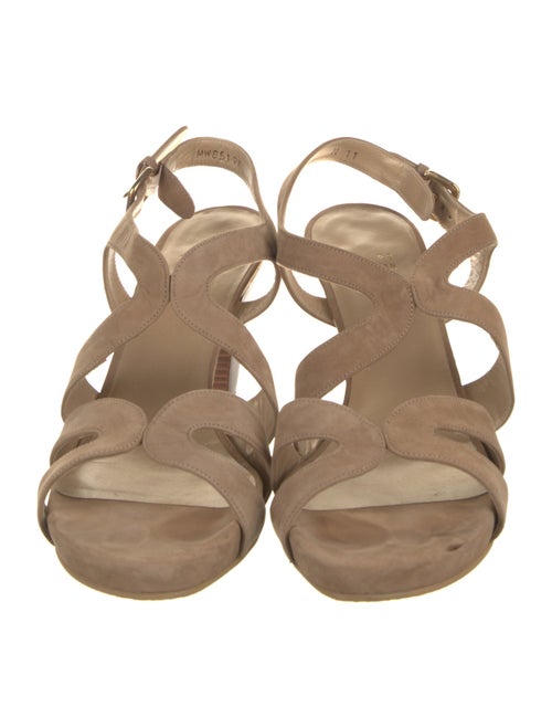 Stuart Weitzman Suede Slingback Sandals