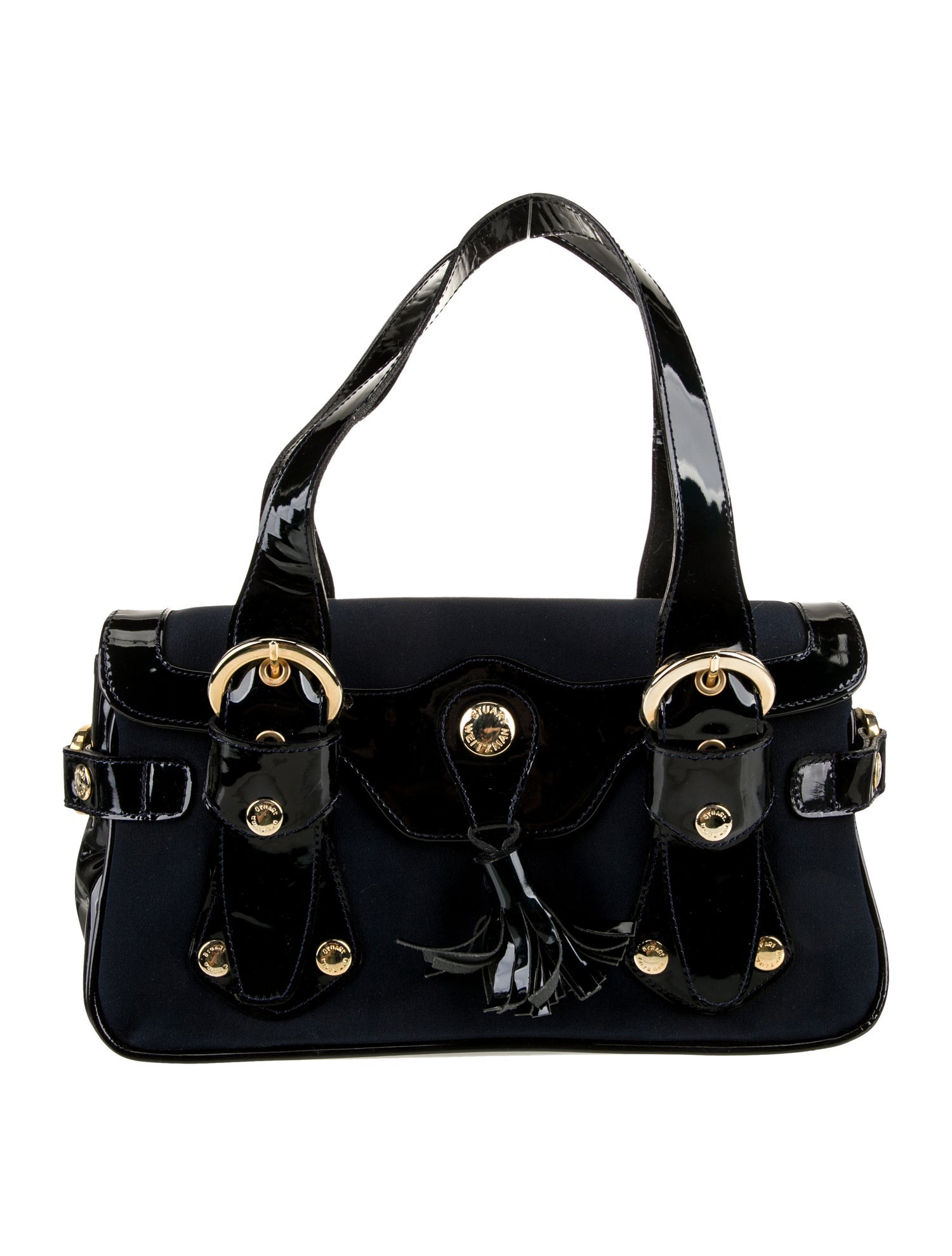 Stuart Weitzman Patent Leather Top Handle Bag