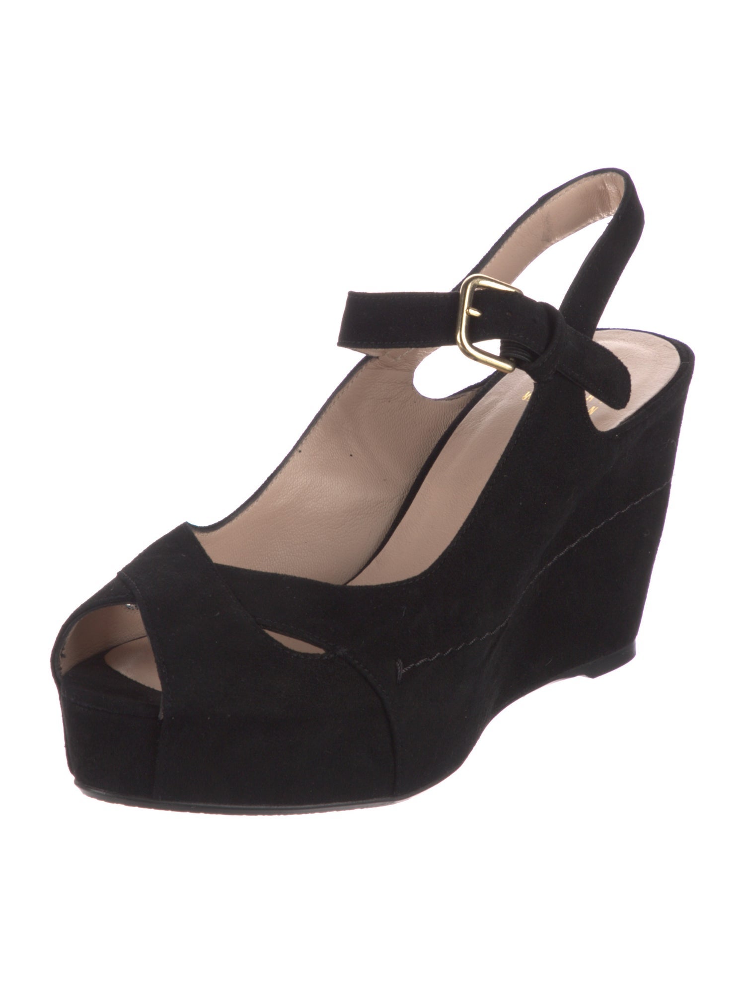 Stuart Weitzman Suede Slingback Pumps