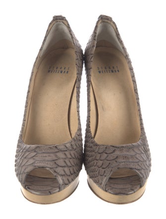 Stuart Weitzman Snakeskin Animal Print Pumps