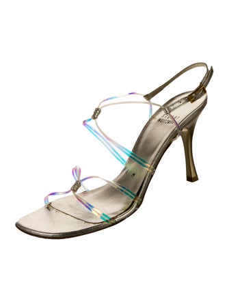 Stuart Weitzman Leather Slingback Sandals