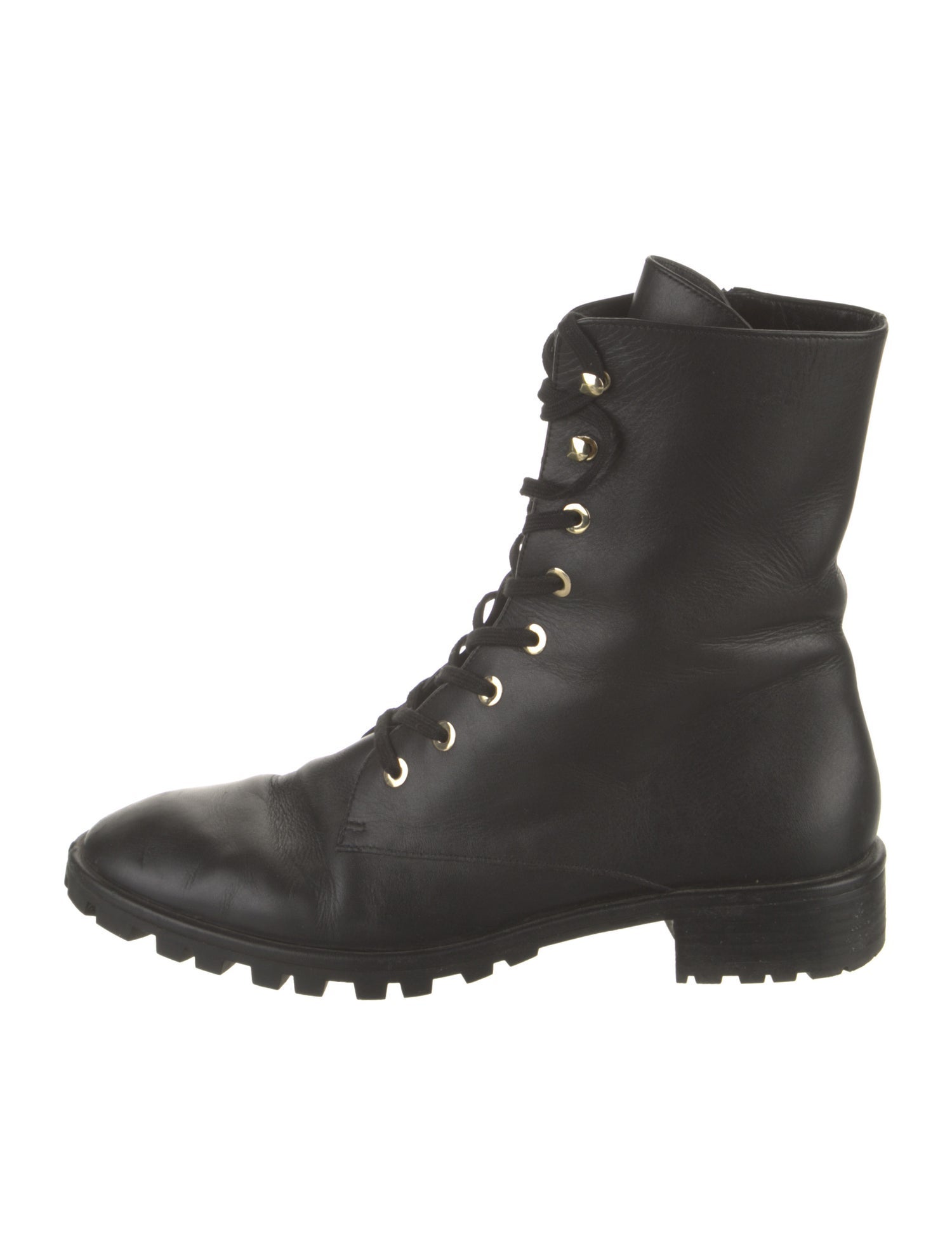 Stuart Weitzman Leather Combat Boots