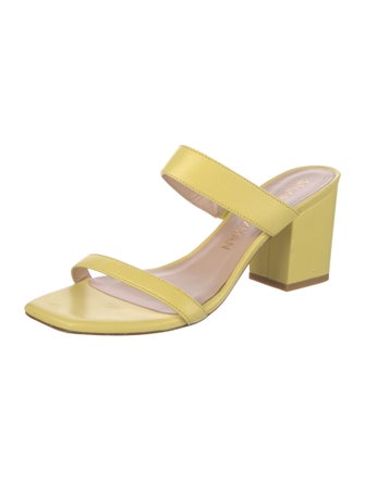 Stuart Weitzman Leather Slides