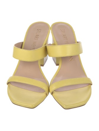 Stuart Weitzman Leather Slides