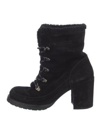 Stuart Weitzman Suede Lace-Up Boots