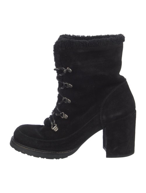 Stuart Weitzman Suede Lace-Up Boots