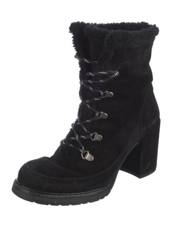 Stuart Weitzman Suede Lace-Up Boots