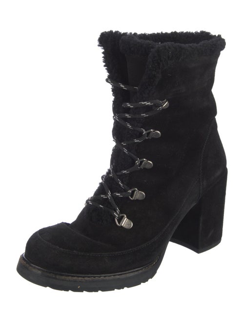 Stuart Weitzman Suede Lace-Up Boots