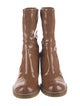 Stuart Weitzman Patent Leather Sock Boots