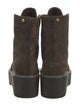Stuart Weitzman Suede Combat Boots