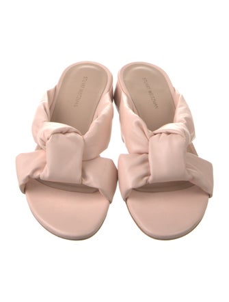 Stuart Weitzman Leather Slides