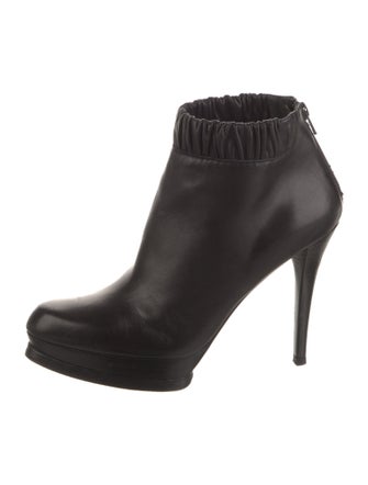 Stuart Weitzman Leather Sock Boots