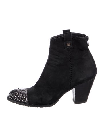 Stuart Weitzman Boots Suede Studded Accents US 7.5 |