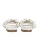 Stuart Weitzman Leather Braided Accents Slides