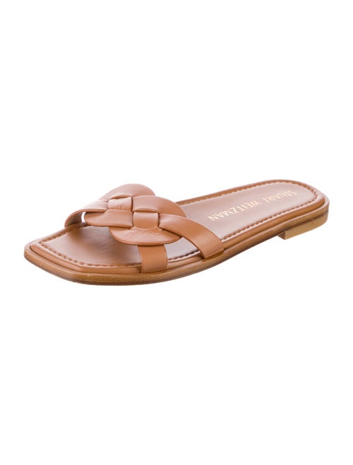 Stuart Weitzman Leather Slides