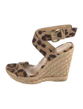 Stuart Weitzman Ponyhair Animal Print Espadrilles