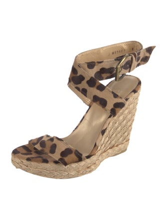 Stuart Weitzman Ponyhair Animal Print Espadrilles