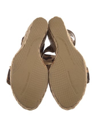 Stuart Weitzman Ponyhair Animal Print Espadrilles