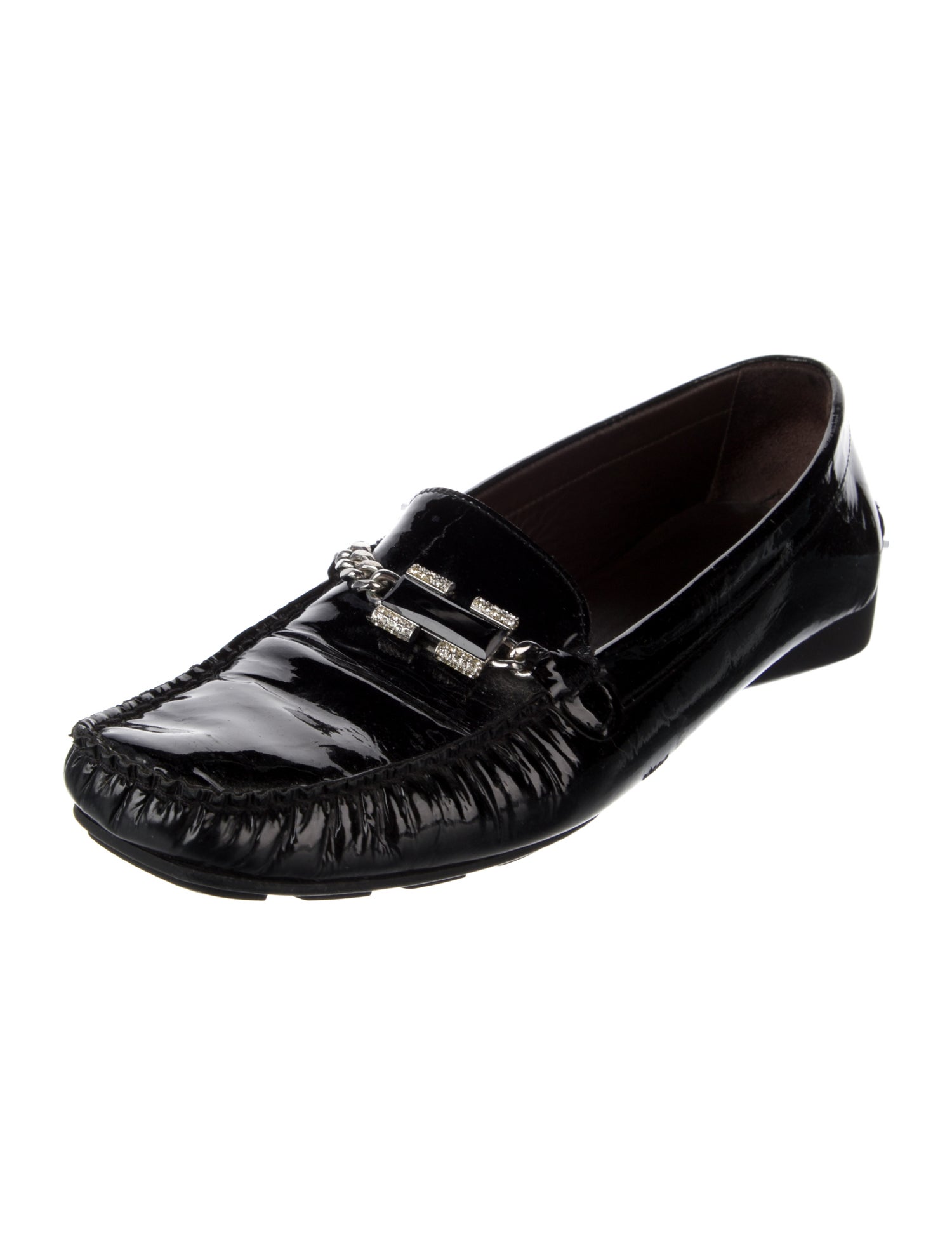 Stuart Weitzman Patent Leather Loafers