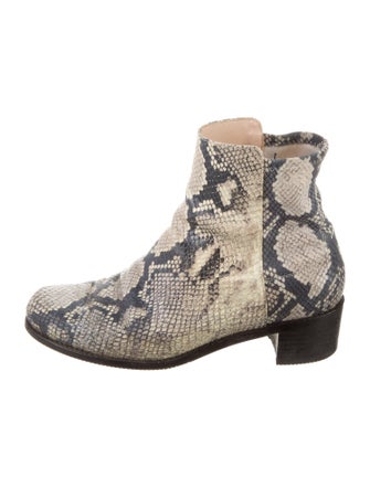 Stuart Weitzman Snakeskin Animal Print Boots